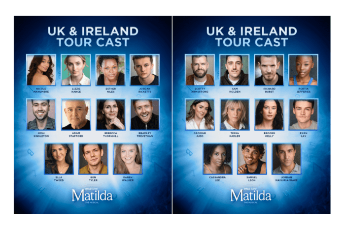 Royal Shakespeare company's multi-award winning musical announces cast for upcoming tour of Roald Dahl's Matilda The Musical