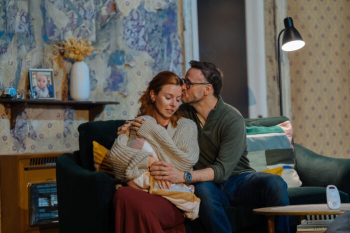 Production image released for 2025 UK tour of 2:22 - A Ghost Story starring Stacey Dooley and Kevin Clifton
