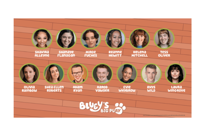 Blueys Big Play cast announcement release