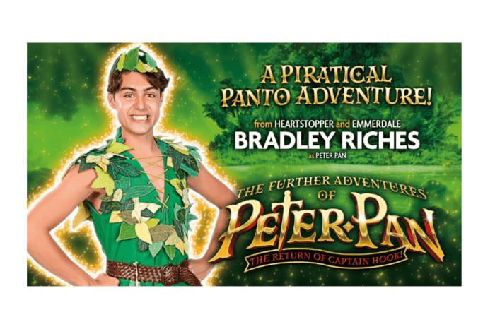 Heartstopper and Emmerdale star Bradley Riches will play ‘Peter’ in The Further Adventures of Peter Pan: The Return of Captain Hook at Sunderland Empire this Christmas
